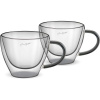 LAMART Pohár LT9117 Vaso cappuccino Black 2 x 190 ml