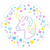 Stencil šablóna na tortu jednorožec Unicorn 25 cm - Decora