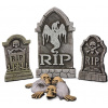 Záhradná dekorácia Halloween hrob set 12ks