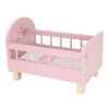 Little Dutch Postieľka pre bábiky drevená s perinkou Pink