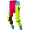 nohavice TECHSTAR OCURI, ALPINESTARS (svetlá modrá/žltá fluo/červená, vel. 32)