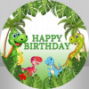 CUKROVÁ TLAČ jedlý obrázok na tortu Cukrová hmota DINOSAURY JURASSIC PARK SADA