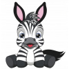 CUKROVÁ TLAČ jedlý obrázok na tortu Cukrová hmota Zebra zoo safari + MENO TEXT