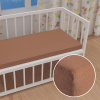 Detské froté napínacie prestieradlo do postieľky FR-023 Orieškovo hnedé 80 x 140 x 10 cm - do postieľky