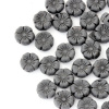 CZ Korálik mačkaný kytička Hawaii 8/4mm čierna 23980/MAT (20ks)