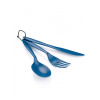 Turistický príbor GSI Outdoors Tekk Cutlery Set - blue
