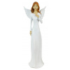 MAKRO - Soška biely anjel 32cm, polyrezin