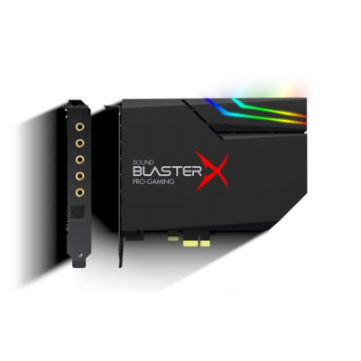 Creative Sound BlasterX AE-5 Plus herná zvuková karta Hi-Res, DAC prevodník, s osvetlením RGB, PCI-e interná (70SB174000003)