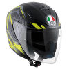 Prilba AGV K-5 Jet Urban Hunter Matt Black Yellow Veľkosť: L (60-61 cm)