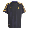 adidas Manchester United Icon Shirt Juniors Black 13 Years