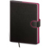 Týždenný diár A5 Flip antracit/magenta, 2026