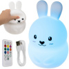 Eoshop RGB noční lampa na dálkové ovládání - králík