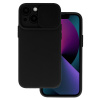 TopQ Zadný kryt Camshield Soft pre Samsung S25 čierny