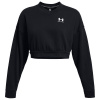 UNDER ARMOUR Rival Terry OS Crop Crw, Black / White - M