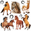 SADA POPLATKOV NA TORT KONE KONÍKY KÔŇ PONÍK HORSE + DARČEK TEXT