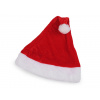 Detská vianočná zamatová čiapka červená 1ks