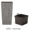 Prosperplast kvetináč URBI SQUARE Beton Effect Marengo 32,5 cm