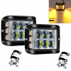 2x LED PRACOVNÁ LAMPA 60W 12-24V IP67 pre rýpadlá Jeep SUV, traktory, autá