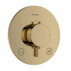 Hansgrohe Ecostat Comfort S - Termostatická batéria pod omietku, na 2 spotrebiče, leštený vzhľad zlata 33718990