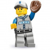 LEGO Minifigúrky 71001 10. séria: Hráč Baseballu