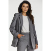 Sivé voľné dámske sako, A676 XL