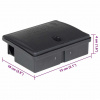 vidaXL Pasce na myši 5 ks Čierna 13x10x4 cm - 253062-268698