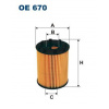 Olejový filter FILTRON OE 670 (Olejový filter FILTRON OE 670)