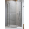 RADAWAY ESSENZA PTJ 90 x 80cm pravý sprchový kút päťuholníkový, profil chróm, sklo číre, 1385010-01-01R1385053-01-01