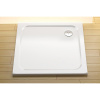 Štvorcová sprchová vanička 800x800 mm, RAVAK Perseus Pro Chrome, biela, XA044401010