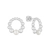 Gaura Pearls Stříbrné náušnice s bílou perlou Otilia, stříbro 925/1000 SK24107E Stříbrná Bílá