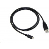 Kabel C-TECH USB 2.0 AM/Micro, 1m, černý CB-USB2M-10B