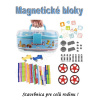 Veľká magnetická stavebnica MAGNETIC / magnetické bloky 328ks