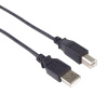 PremiumCord Kabel USB 2.0, A-B, 0.5m barva černá ku2ab05bk