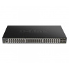 D-Link DGS-1250-52XMP sieťový prepínač Riadený L3 Žiadny Podpora napájania cez Ethernet (PoE) Čierna (DGS-1250-52XMP)