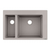 Hansgrohe Drezy Zabudovaný granitový drez S510-F635, betónová sivá 43315380-HG