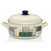 Metalac Kuchyňka, smaltovaný kastrol s poklicí 24 cm, 4,75 l