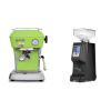 Ascaso Dream ONE, Fresh Pistachio + Eureka Atom 60, black