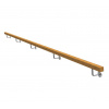 EKOfence Drevené madlo BUK - CINK a nerezové držiaky, JP40x40mm/L4000mm 14374