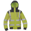 CERVA KNOXFIELD HPVS WINT / Zateplená zimná HI-VIS pilotka s odopínacou kapucňou - žltá XXL
