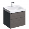 Geberit Xeno 2 Skrinka pod umývadlo 60 cm, zásuvka s LED svietidlom, sivá 500.506.43.1