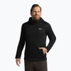 Pánska trekingová mikina Jack Wolfskin Peak District Hooded Full Zip black