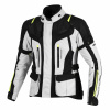 TXR Dámska bunda na motorku Expedition černo-sivo-fluo žltá S (odnímateľná membrána Reissa; odnímateľná prešívaná podšívka;)