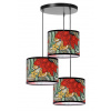 SkyLighting Luster Boho Fiesta – trojramenné svietidlo na lište s farebnými tienidlami Typ: Typ 1