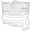 DENSO Vnútorný ventilátor DEA17006