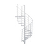 Minka STAIRS Kovové točité schodisko Spino Smart biele pr. 120 cm
