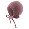 STERNTALER Čiapka pletená na zaväzovanie čepiec vlna fialová uni veľ. 45 cm - 6-9 m