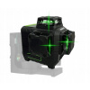 Samonivelačný krížový laser 3D laserová vodováha DEDRA 3x360° zelený