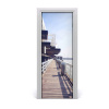 Fototapeta samolepiace na dvere mólo Sopot 75x205