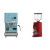 Profitec GO, blue + Eureka Atom W 75, ferrari red