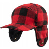 Zimná pánska čiapka s šiltom a klapkami na uši Brandit Lumberjack, károvaná, na zimu